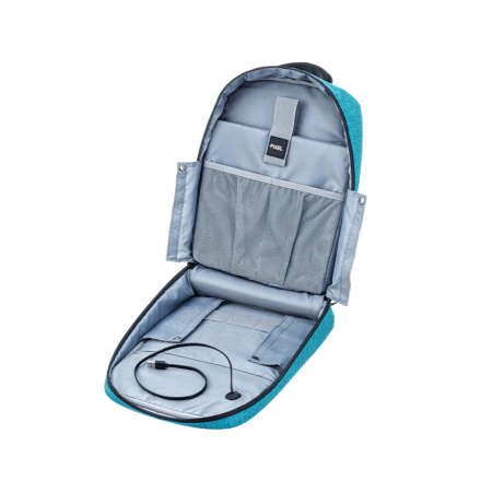 PixelBag рюкзак 13" с LED-дисплеем Pixel Plus Black Moon (черный) + внешний павербанк GOLF 10000 mAh