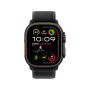 Apple Watch Ultra 2 49mm, черный, Trail Loop S/M черный ремешок