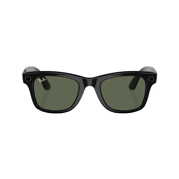Ray-Ban экшн камера-очки Wayfarer M (Глянцевая черная оправа/Зеленые линзы) (черный) 601/7150 Ray-Ban экшн камера-очки Wayfarer M (Глянцевая черная оправа/Зеленые линзы) (черный) 601/7150