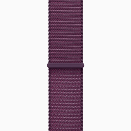 Apple Watch 10 46mm, алюминий, розовый, нейлоновый фиолетовый ремешок