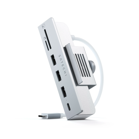 Satechi хаб для iMac 24 Clamp Hub (серебристый) ST-UCICHS