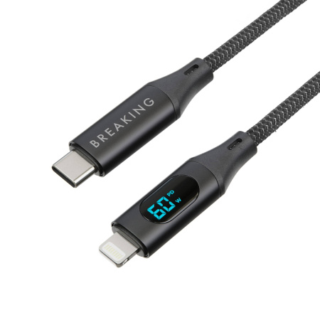Breaking кабель Type-C/Lightning K17 1.2м (черный) 21342