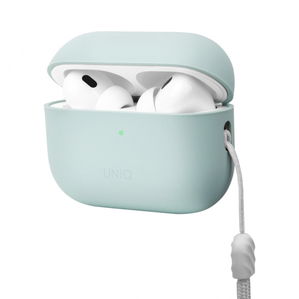 Uniq чехол для AirPods Pro 2 силиконовый Lino Liquid (мятный) AIRPODSPRO2-LINOGRN