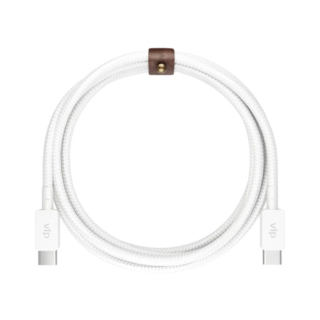 VLP кабель Type-C/Type-C Nylon Cable 2м (белый) 1031016 VLP кабель Type-C/Type-C Nylon Cable 2м (белый) 1031016
