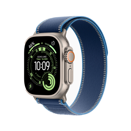 Apple Watch Ultra 3 49mm, натуральный, Trail Loop M/L синий ремешок