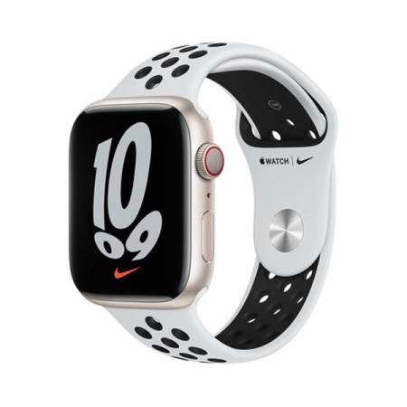 Apple ремешок Nike Sport Band 46/49 мм (белый/черный) MPH13ZM/A Apple ремешок Nike Sport Band 46/49 мм (белый/черный) MPH13ZM/A
