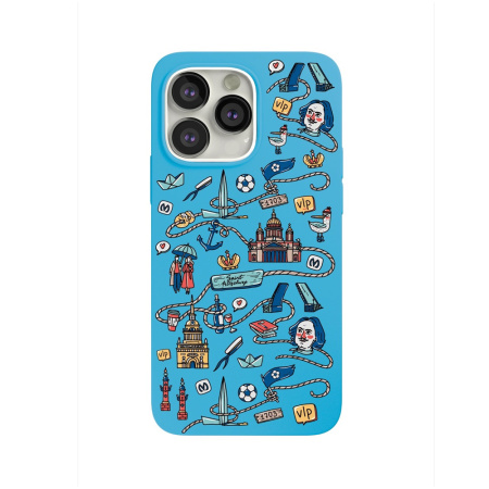 VLP чехол для iPhone 13 Pro Max Saint-Petersburg (голубой) vlp-SCA21-67SPBLB VLP чехол для iPhone 13 Pro Max Saint-Petersburg (голубой) vlp-SCA21-67SPBLB