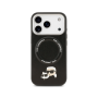 Lagerfeld чехол для iPhone 17 Pro Max PU NFT Karl & Choup Heads MagSafe (черный) KLHMP17XPSMLRKCK