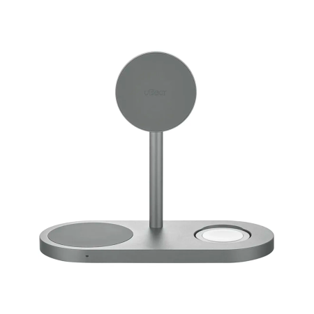 uBear БЗУ Stage Ultra Qi2 3 в 1 Magnetic (серый) WL20SG31SU-AW