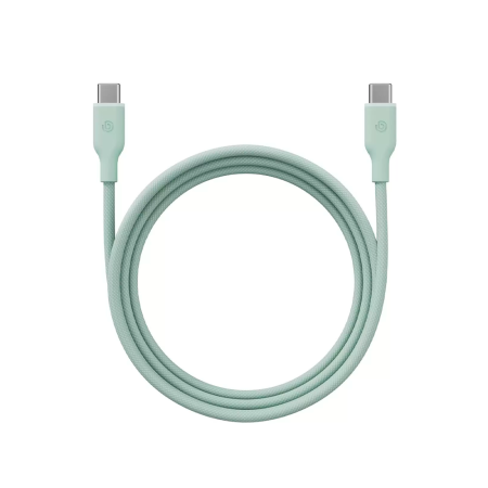 EnergEA кабель Type-C/Type-C Bazic GoCharge Weave 60W 480Mbps 1.5м (зеленый) CBL-GCWE-GRN150