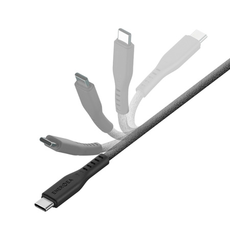 EnergEA кабель Type-C/Type-C Flow PD240W 3м (черный) CBL-FLCC-BLK300