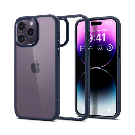 Spigen чехол для iPhone 14 Pro Ultra Hybrid (прозрачный/синий) ACS04962