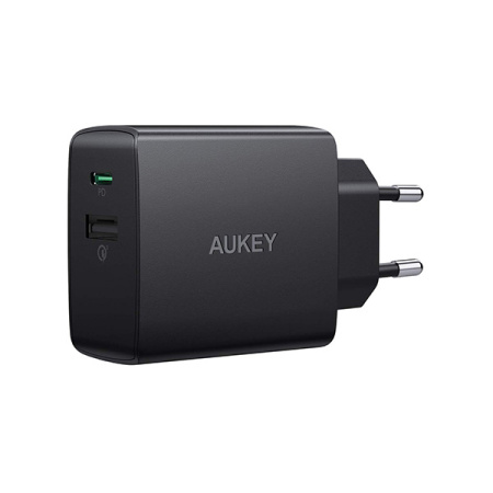 Aukey СЗУ Wall Charger 18W USB A + Type-C (черный) PA-Y17