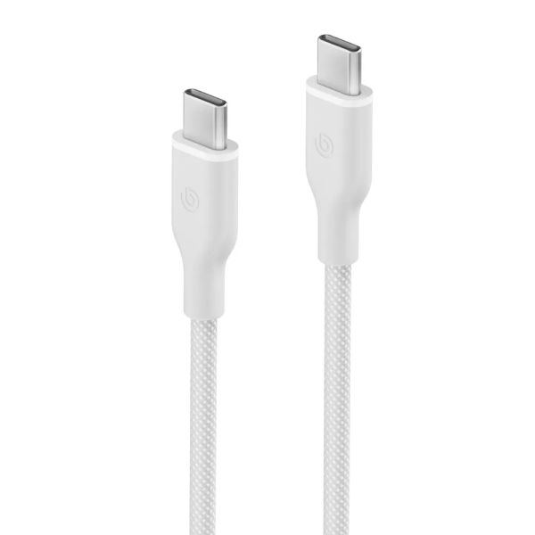 EnergEA кабель Type-C/Type-C Bazic GoCharge Weave 60W 480Mbps 1.5м (белый) CBL-GCWE-WHT150 EnergEA кабель Type-C/Type-C Bazic GoCharge Weave 60W 480Mbps 1.5м (белый) CBL-GCWE-WHT150