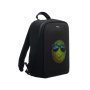 PixelBag рюкзак 13" с LED-дисплеем Pixel Plus Black Moon (черный) + внешний павербанк GOLF 10000 mAh