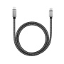 Deppa кабель Type-C/Type-C PD 100W нейлон 1.5м (серый) 72335