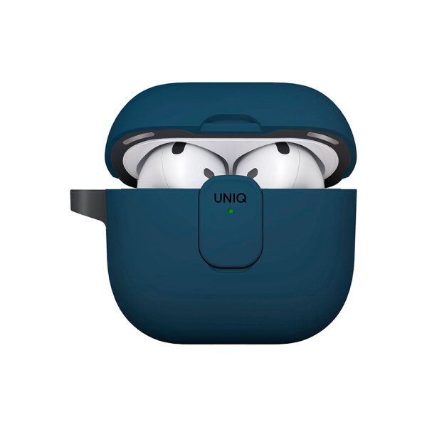 Uniq чехол для AirPods 4 Clyde (черный/синий) AIRPODS(2024)-CLYRBUDGRY