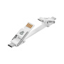 uBear кабель Life Switch Key Ring Cable 6в1 (белый) DC09WH61-AD