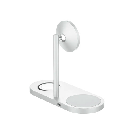 uBear БЗУ Stage Ultra Qi2 3 в 1 Magnetic (серебристый) WL20SL31SU-AW