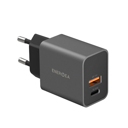 EnergEA СЗУ Ampcharge PD20 USB A + Type-C QC3.0 20W (черный) CHR-AC-PDQ20EU EnergEA СЗУ Ampcharge PD20 USB A + Type-C QC3.0 20W (черный) CHR-AC-PDQ20EU