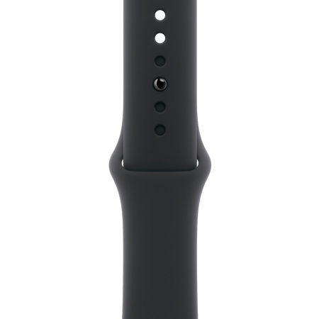 Apple Watch 11 46mm, алюминий, серый космос, спортивный черный ремешок M/L