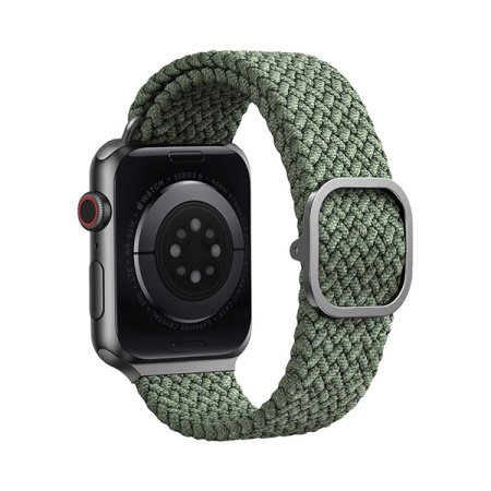 Uniq ремешок Aspen Strap Braided 46/49 мм (зеленый) 44MM-ASPGRN