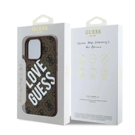 Guess чехол для iPhone 16 Pro Max Love Guess Logo MagSafe (черный) GUHMP16XP4PLGWK Guess чехол для iPhone 16 Pro Max Love Guess Logo MagSafe (черный) GUHMP16XP4PLGWK