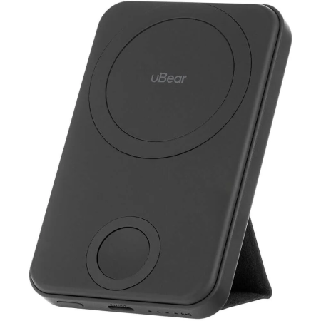 uBear внешний аккумулятор MagSafe с подставкой + Watch Range 20W 6500mAh (черный) PB13BL6500-PDM