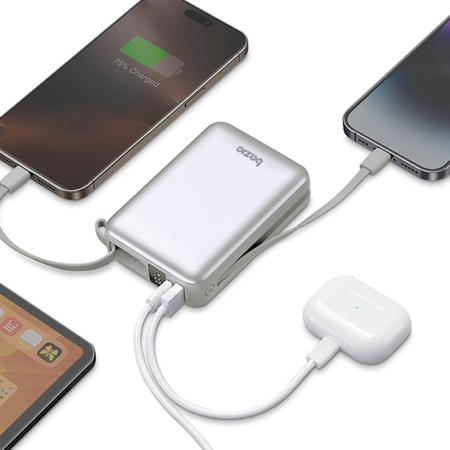 EnergEA внешний аккумулятор GoPower Fusion Mini 20000mAh + кабель Lighning/Type-C (серый) FUS-MINI20