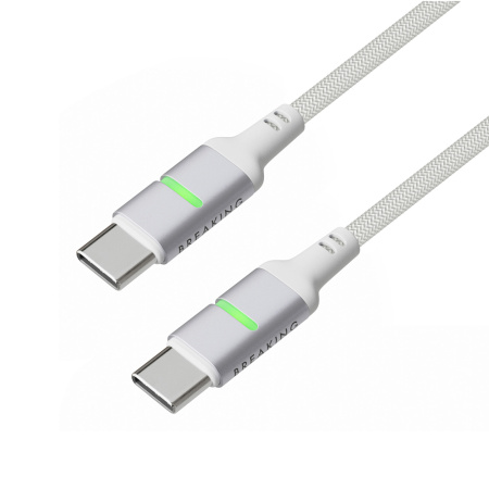 Breaking кабель Type-C/Type-C K36 1м (белый) 21739