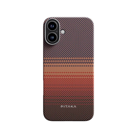 Pitaka чехол для iPhone 16 Tactile Woven Case Sunset MagSafe (принт) KI1601U Pitaka чехол для iPhone 16 Tactile Woven Case Sunset MagSafe (принт) KI1601U
