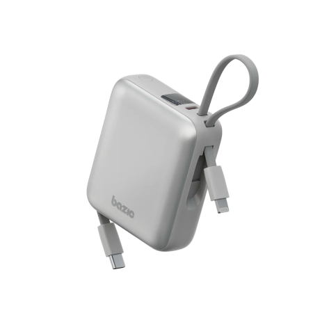 EnergEA внешний аккумулятор GoPower Fusion Mini 10000mAh + кабель Lighning/Type-C (серый) FUS-MINI10