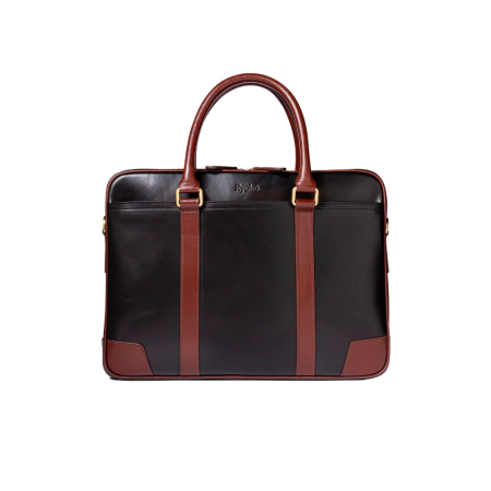 Ryoko сумка для MacBook 15.3 Wellington Work Briefcase (черный/коричневый)
