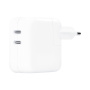 Apple СЗУ Power Adapter 35W 2xType-C (белый) MW2K3ZM/A Apple СЗУ Power Adapter 35W 2xType-C (белый) MW2K3ZM/A