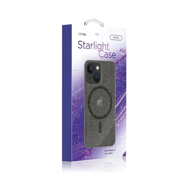 VLP чехол для iPhone 14 Starlight Case MagSafe (темно-прозрачный) 1053002 VLP чехол для iPhone 14 Starlight Case MagSafe (темно-прозрачный) 1053002