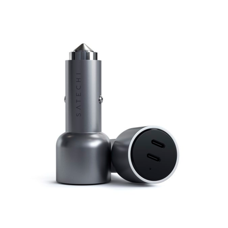 Satechi АЗУ 40W 2x Type-C (серый) ST-U2C40CCM