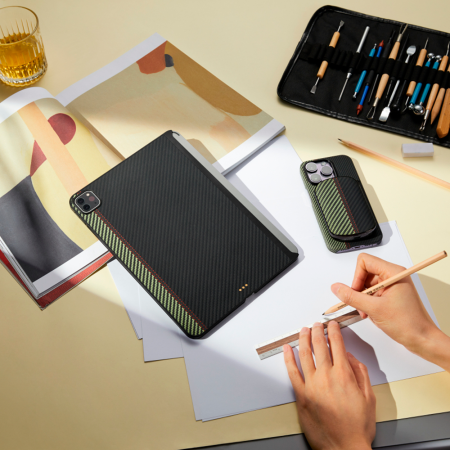 Pitaka чехол для iPad Pro 11 (2022) MagEZ Case 2 Overture (черно-серый в полоску) KPD2207P