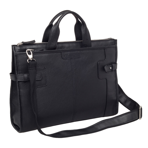 Lakestone сумка для MacBook 14.2 Courtney нат. кожа (черный)