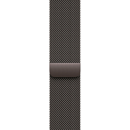 Apple Watch 11 46mm, титан, черный, миланская черная петля M/L