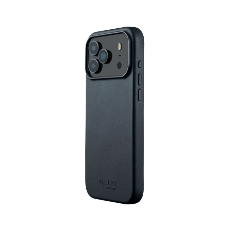 Mujjo чехол для iPhone 17 Pro Max Full Leather Case MagSafe (темно-синий) MUJJO-CL-063-BS