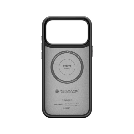 Spigen чехол для iPhone 17 Pro Max Enzo Aramid T MagSafe (черный) ACS09906