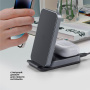 Deppa БЗУ 2 в1 Charging Stand 20W MagSafe (серый) 24027