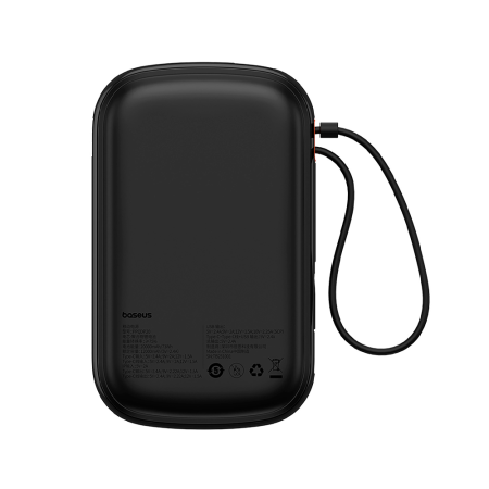 Baseus внешний аккумулятор с кабелем Type-C Qpow Pro+ 22.5W 20000mAh (черный) P10067103113-00 Baseus внешний аккумулятор с кабелем Type-C Qpow Pro+ 22.5W 20000mAh (черный) P10067103113-00