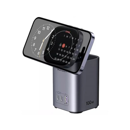 Ugreen БЗУ 2 в 1 CD342 Nexode 100W (серый) 15076_