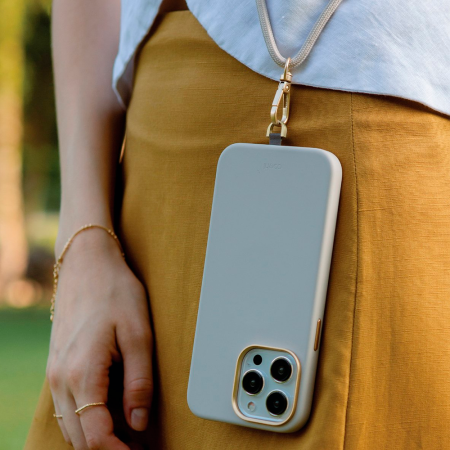 Uniq чехол для iPhone 15 Pro Coehl Creme with Strap MagSafe (светло-зеленый) IP6.1P(2023)-CREMSSAG