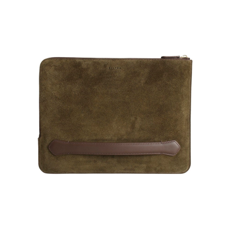 Bustha чехол-папка для MacBook 13.6 Zip Folio Leather (темно-зеленый) BST755120