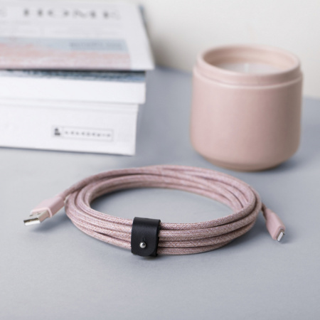 Native Union кабель Belt USB A/Lightning 3м (розовый) BELT-KV-L-ROSE-3 Native Union кабель Belt USB A/Lightning 3м (розовый) BELT-KV-L-ROSE-3