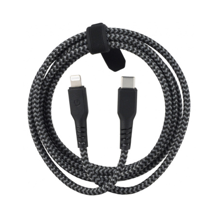 EnergEA кабель Type-C/Lightning FibraTough MFI 1.5м (черный) CBL-FTCL-BLK150 EnergEA кабель Type-C/Lightning FibraTough MFI 1.5м (черный) CBL-FTCL-BLK150