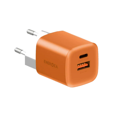 EnergEA СЗУ AmpCharge GaN 35W Type-C + USB A (оранжевый) CHR-AC-GAN35ORGEU