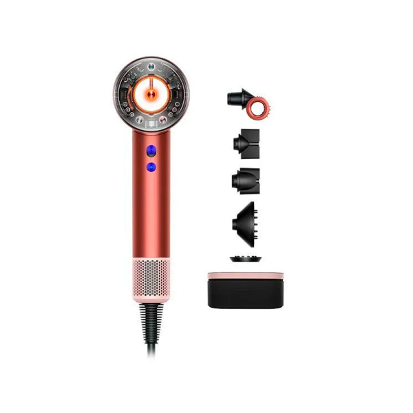 Dyson фен Supersonic Nural HD16 Strawberry Bronze/Blush Pink + кейс (бронзовый/розовый)